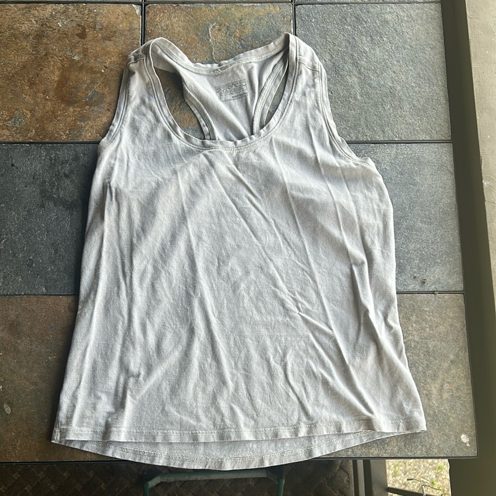 Patagonia Cream Relaxed Cut Out Tank Top